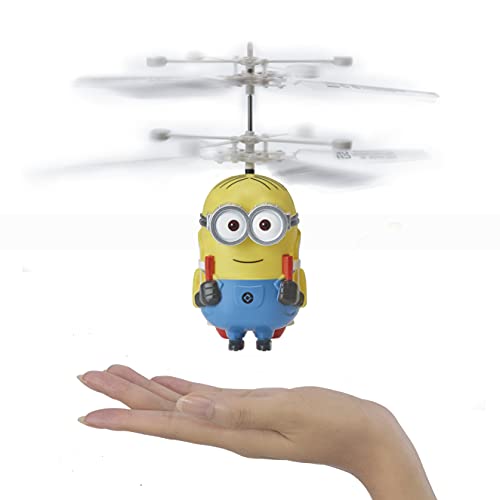 Wow! PODS Stuff Minions: Rise of Gru - Dave Jetpack RC Flying Ball | Interactive Mini Remote Controlled Helicopter Toy for Kids| Official Minions Collectables, Toys and Gifts, Ages 8+