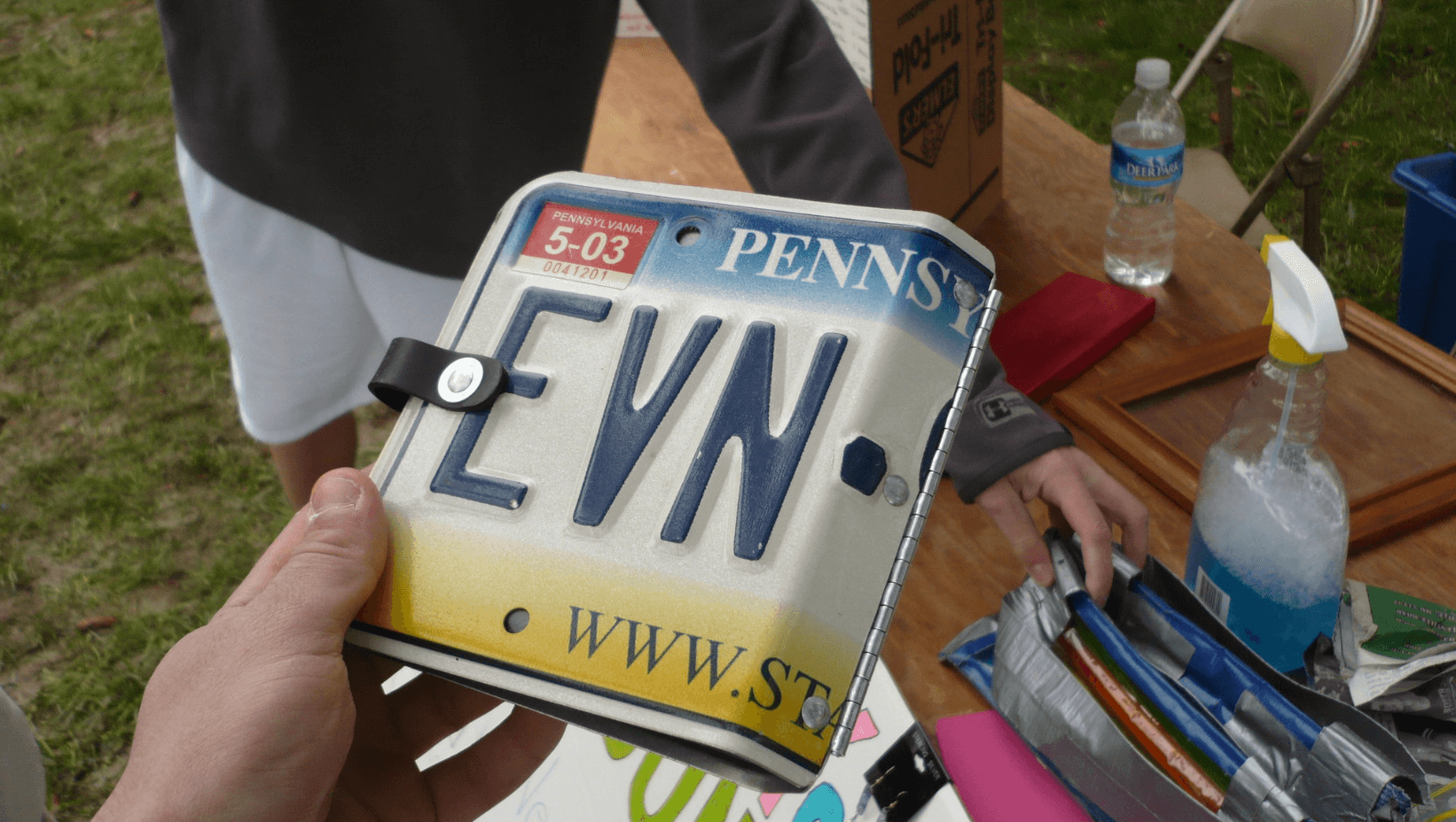 6. Licence plate wallet