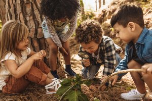 preschoolers on an adventure