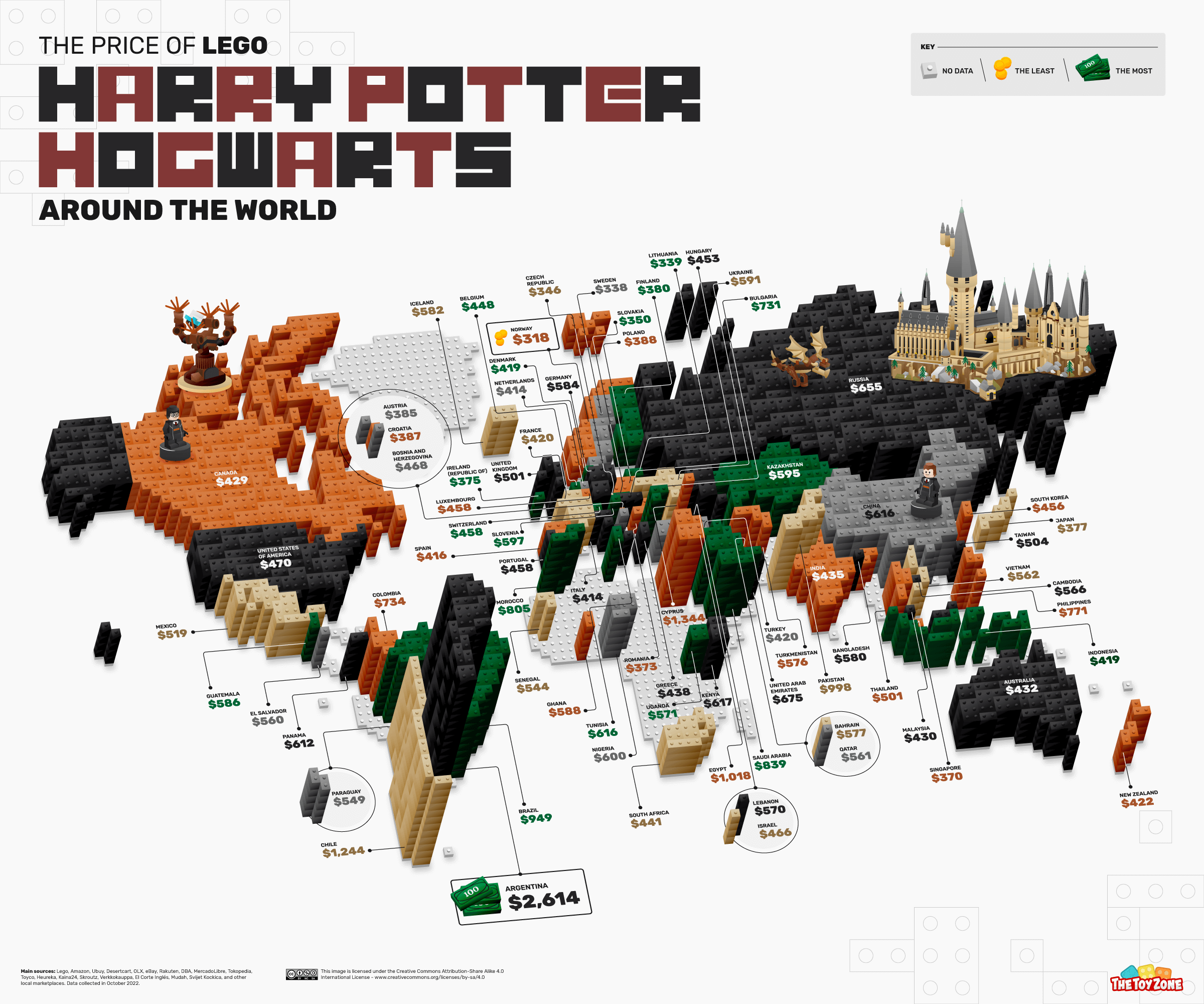 09 Price of LEGO Harry Potter World Map