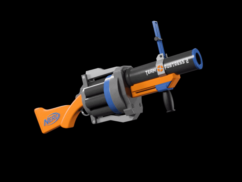 08 NERD BLASTER Team Fortress 2 black
