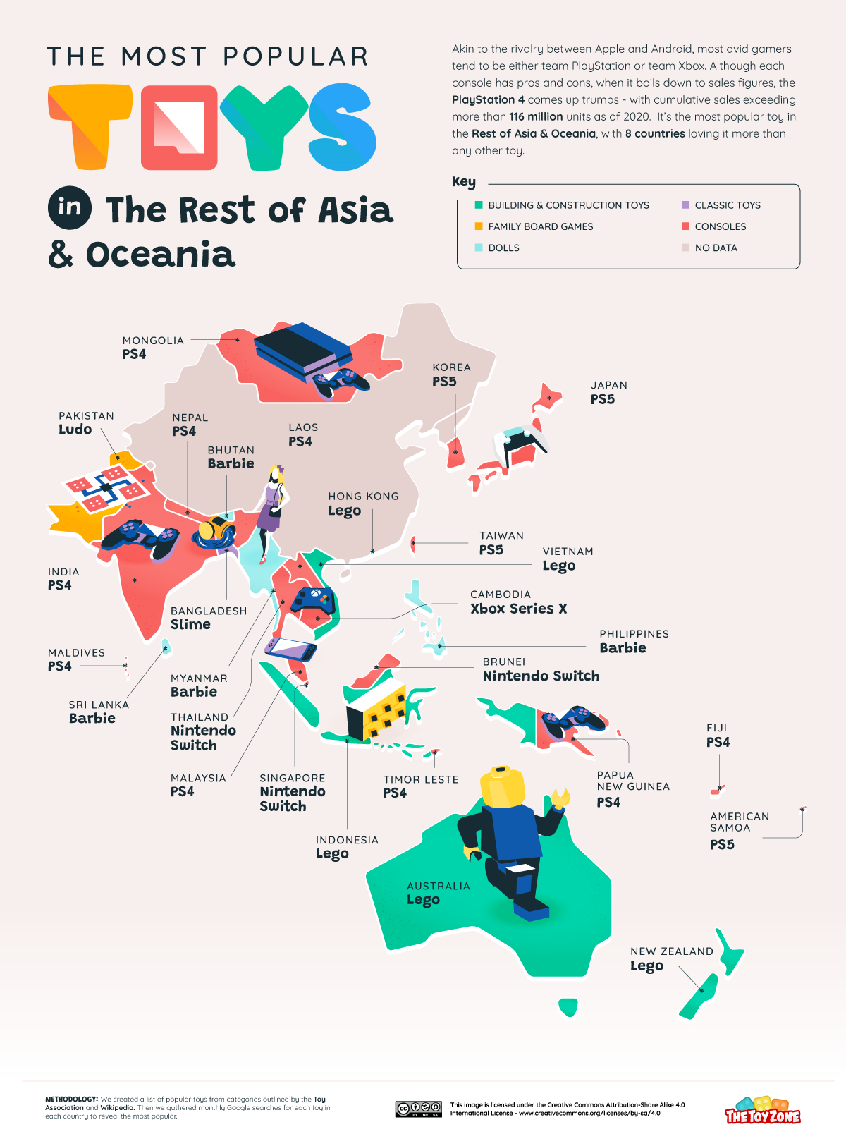 06 Every Country Favorite Toys Map Rest of Asia Oceania