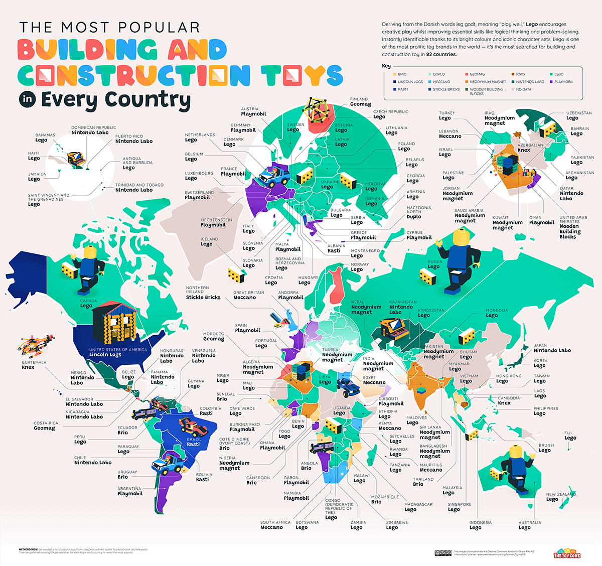 10 Every Country Favorite Toys World Map Building Construction Toys