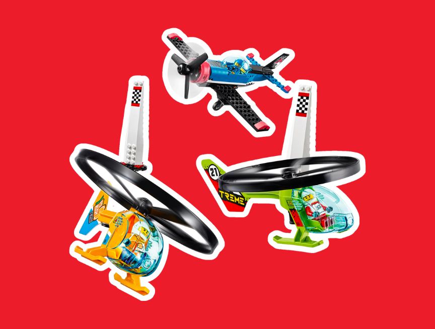 9 LEGO City Air Race 60260 Flying Helicopter Toy