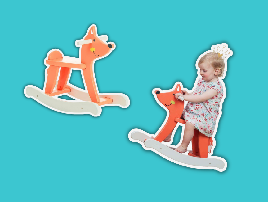 12 Labebe Wooden Rocking Horse