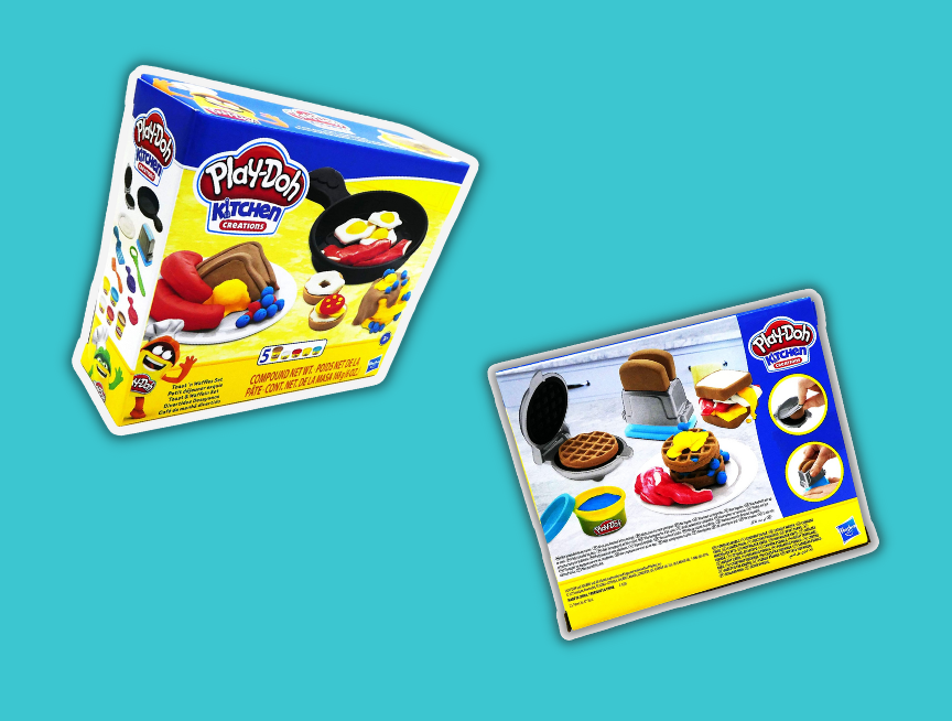 14 Play Doh Kitchen Creations Breakfast Toast Waffles Set