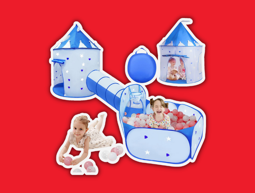 19 VOJUEAR 3pc Kids Play Tent