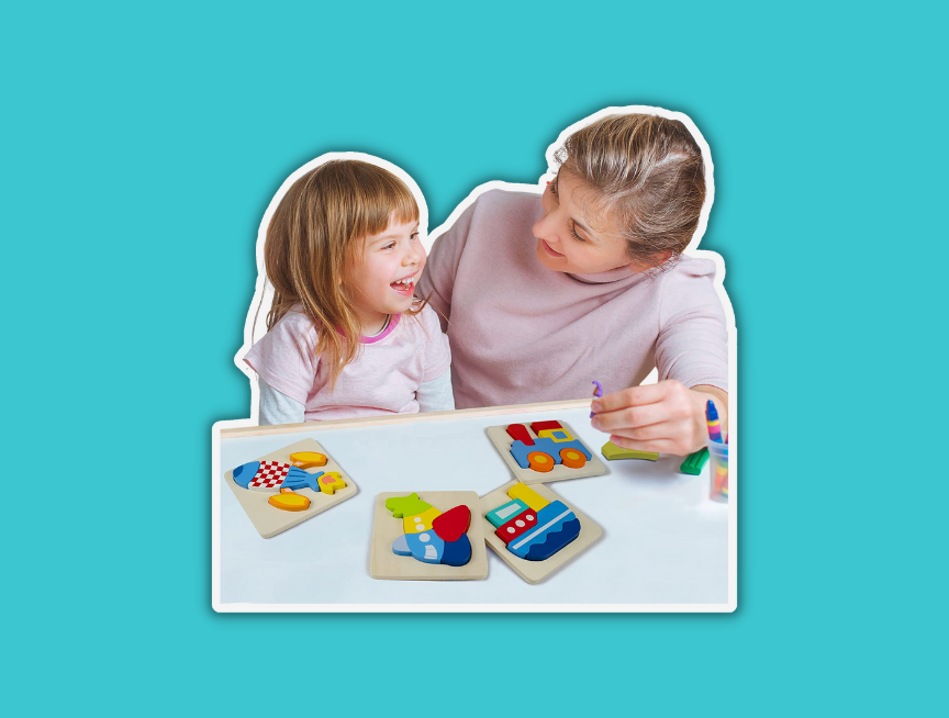 27 BENKRYFREJA Wooden Puzzles with 4 Vehicle Patterns