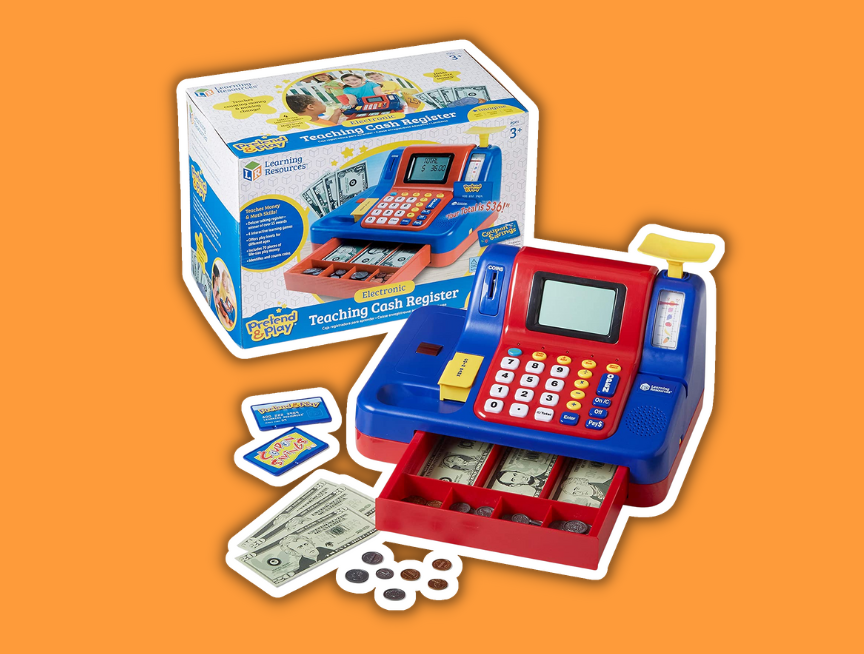 10 Learning Resources Pretend Play Teaching Talking Cash Register