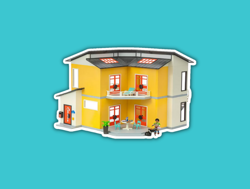 15 PLAYMOBIL Modern House Building Set