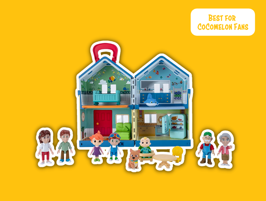 4 CoComelon Deluxe Family House Playset