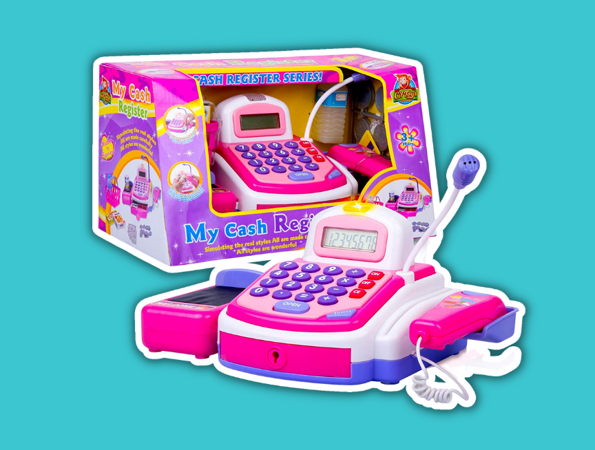 6 CifToys Cashier Toy Cash Register Playset