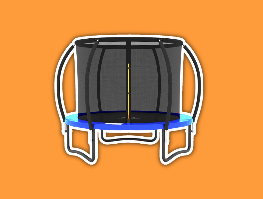12 JUMPZYLLA Trampoline 8FT Trampoline with Enclosure