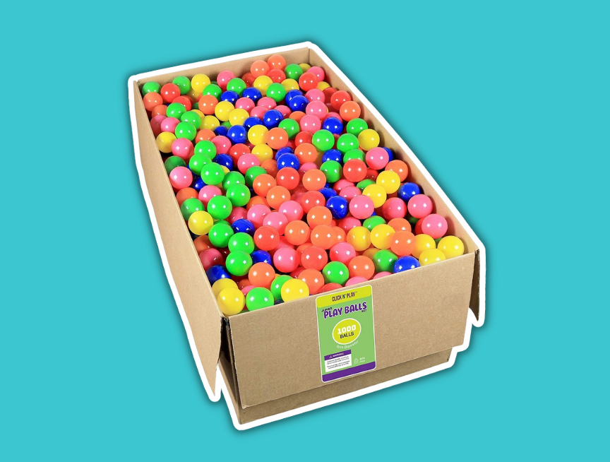 1 Click N Play Plastic Ball Pit Balls