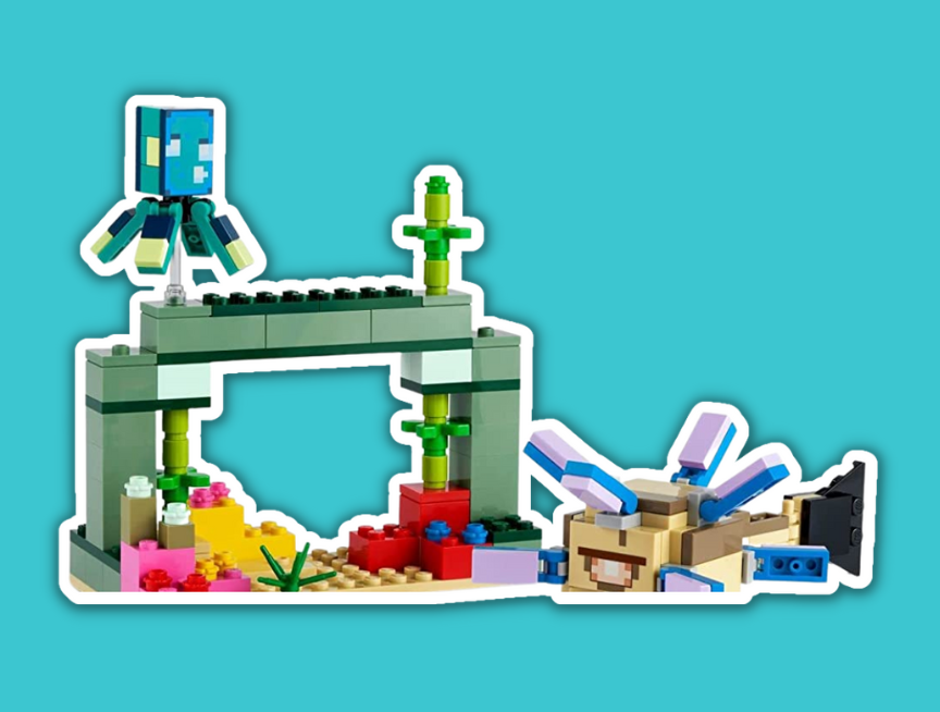 17 LEGO Minecraft The Guardian Battle 21180