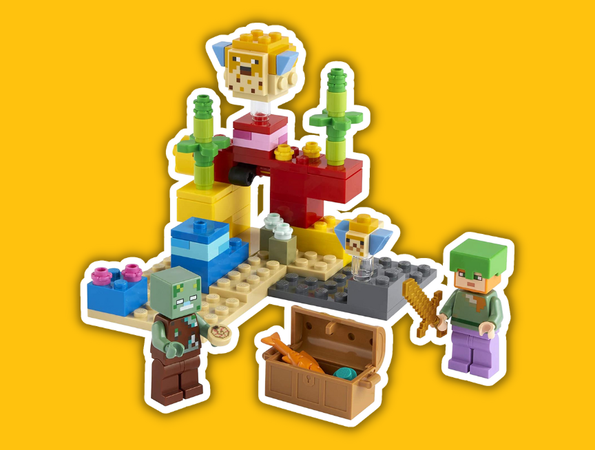 2 LEGO Minecraft The Coral Reef 21164
