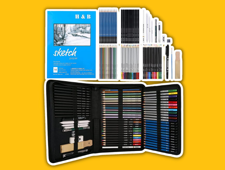 23 72PCS Drawing Art Supplies Kit