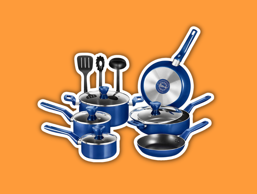 26 NutriChef 13 Pcs. Nonstick Kitchen Cookware