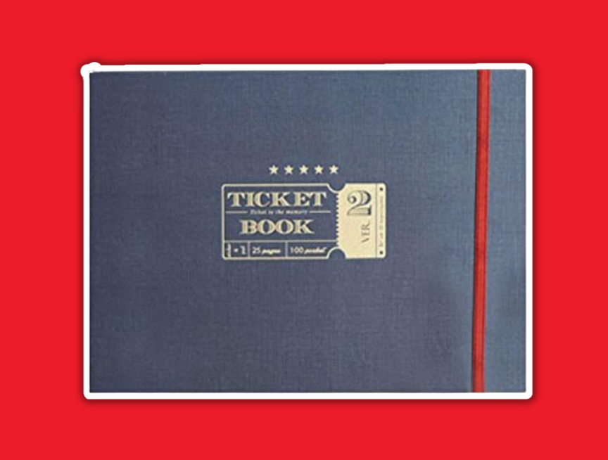 38 Classy Ticket Stub Diary Ticket Book