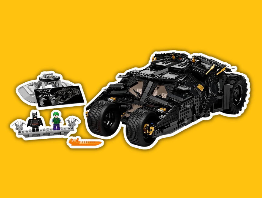 3 DC Super Heroes Batmobile Tumbler