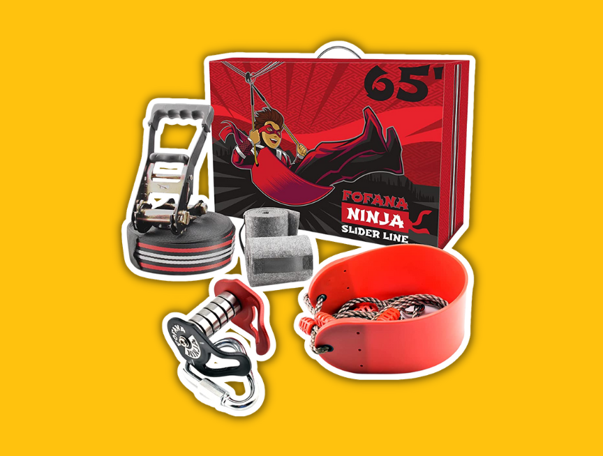 40 Fofana Ninja Slider Zipline Pulley Kit