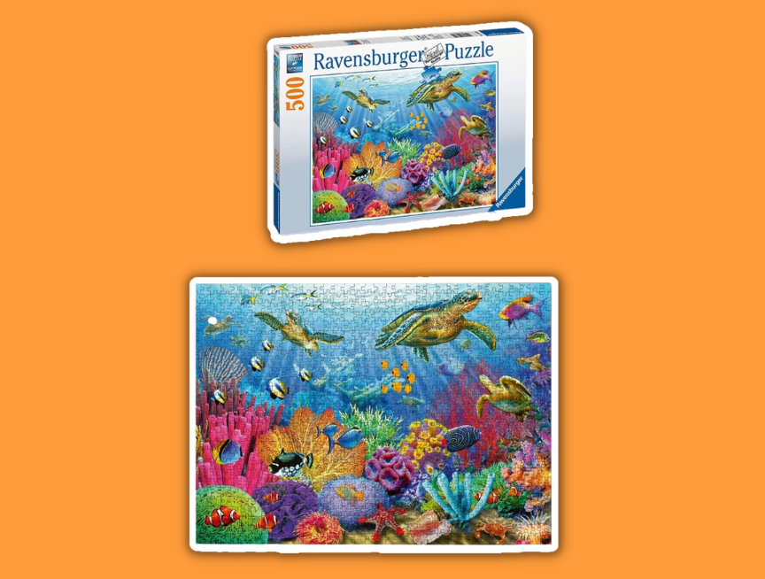 44 Ravensburger Tropical Waters 500 Piece Jigsaw Puzzle