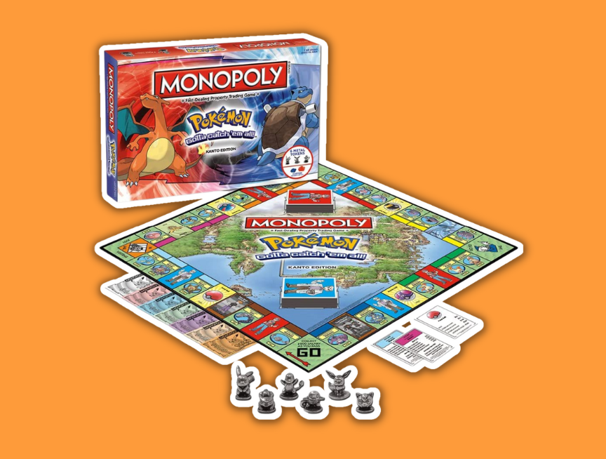 5 MONOPOLY Pokemon Kanto Edition