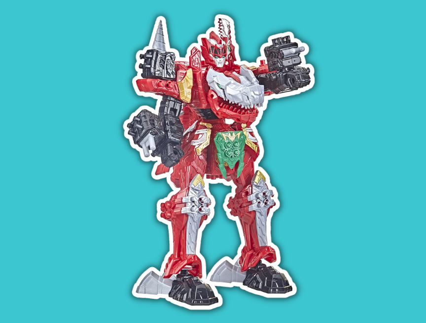 5 Power Rangers Dino Fury T Rex Champion Zord