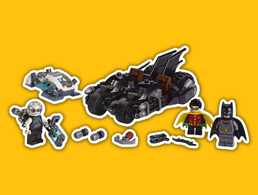 6 Batman Mr. Freeze Batcycle Battle