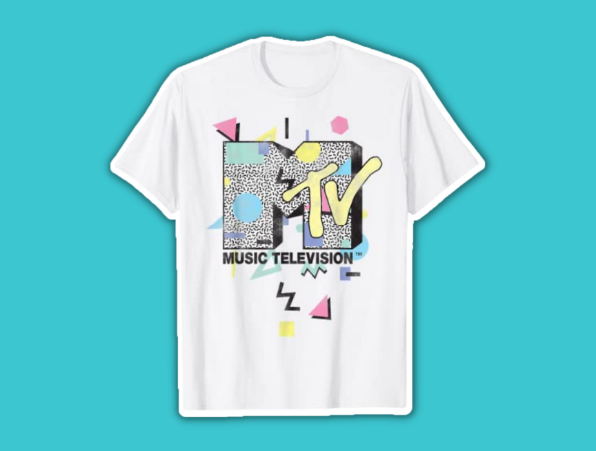 6 MTV Retro Logo Graphic T Shirt