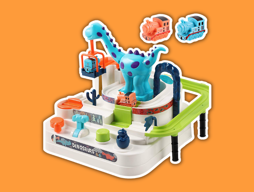 14 iPlay iLearn Kids Dinosaur Track Play Set
