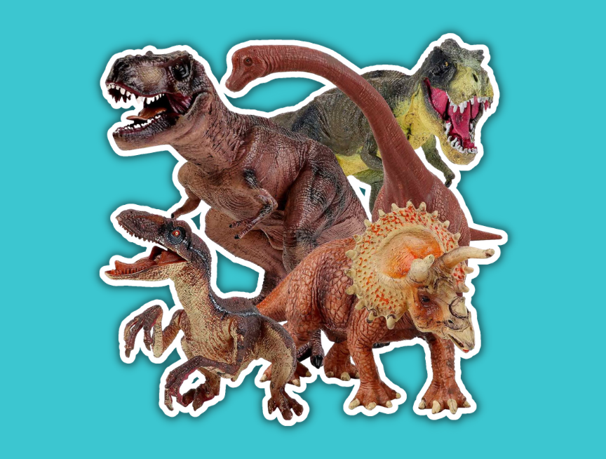 1 Winsenpro 5PCS Jumbo Dinosaur Toys Set