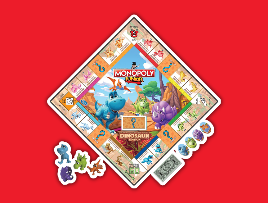 30 Monopoly Junior Dinosaur Edition
