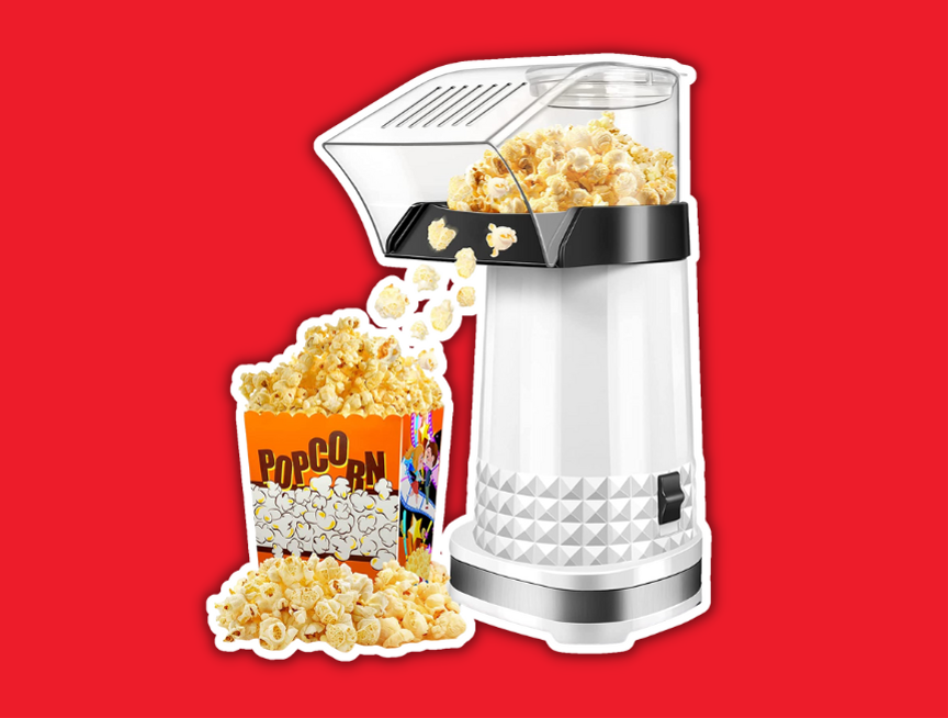 37 VonShef Popcorn Machine Retro