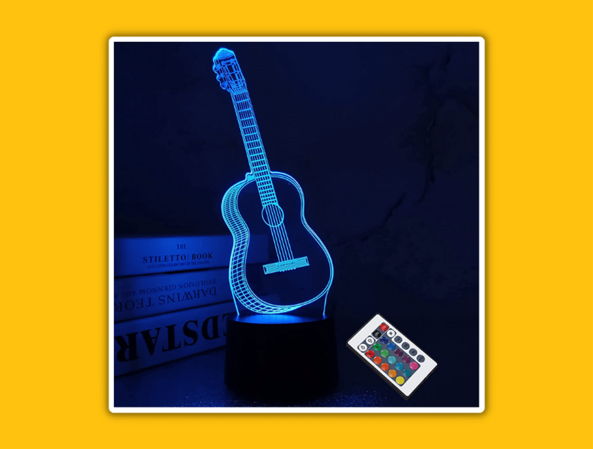 43 3D Guitar Night Light