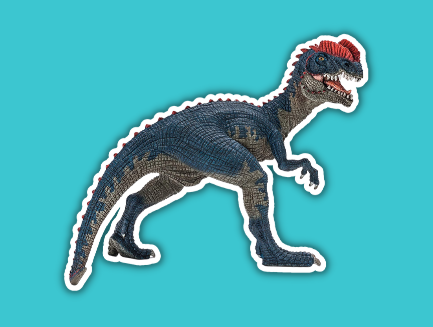 5 Schleich Dilophosaurus Figure