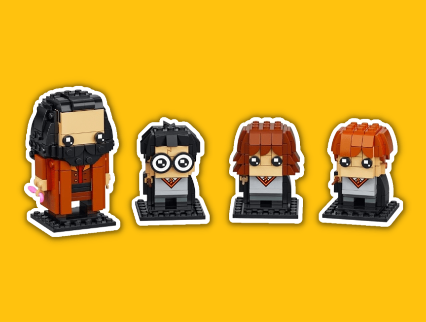 10 Lego Brickheadz Harry Potter Hermione Ron Weasley Hagrid 4095