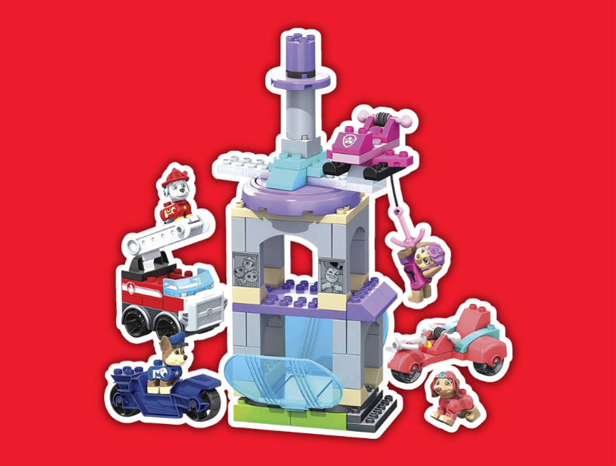 10 Nickelodeon PAW Patrol Toys Building Ride Rescue Vehicle Pack