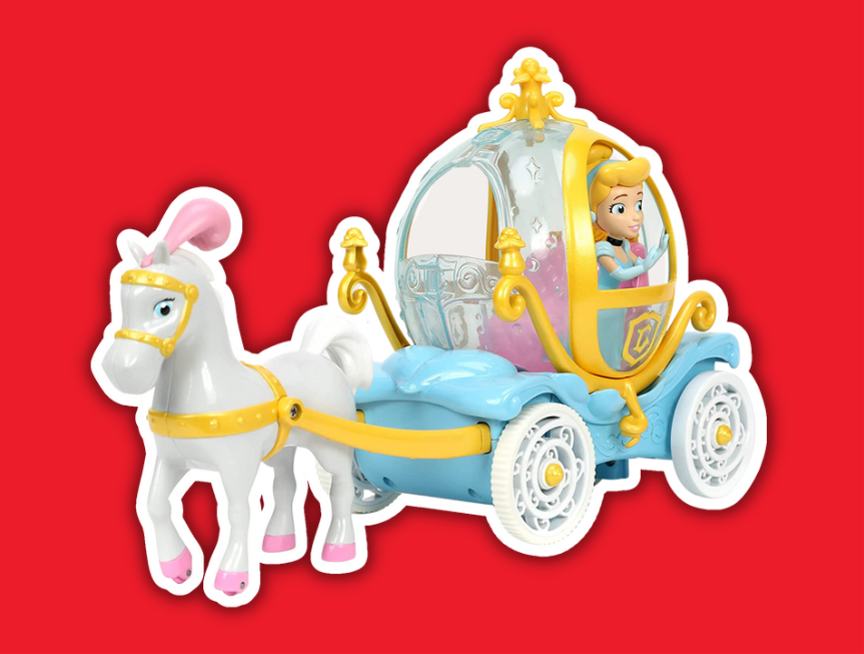 11 Jada Toys Disney Princess Cinderella Horse Drawn Carriage