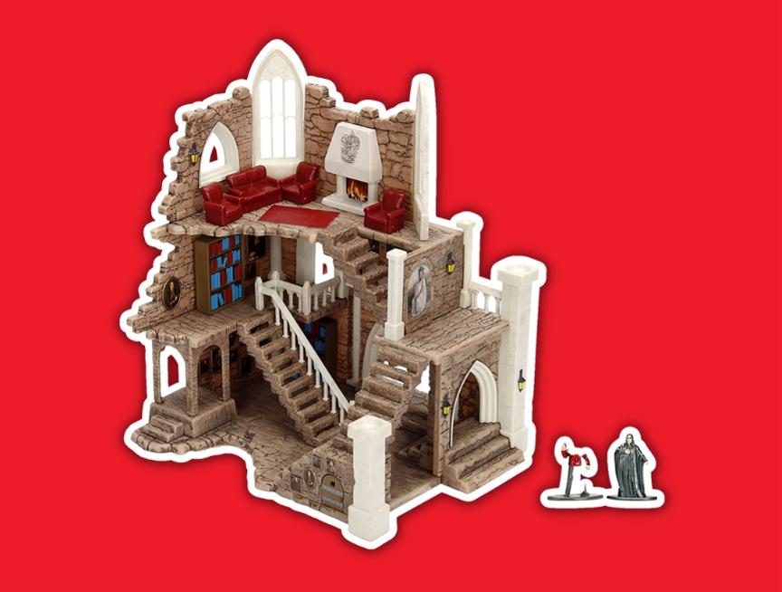 12 Nano Metalfigs Nanoscene Harry Potter Gryffindor Tower with 2 Exclusive Figures