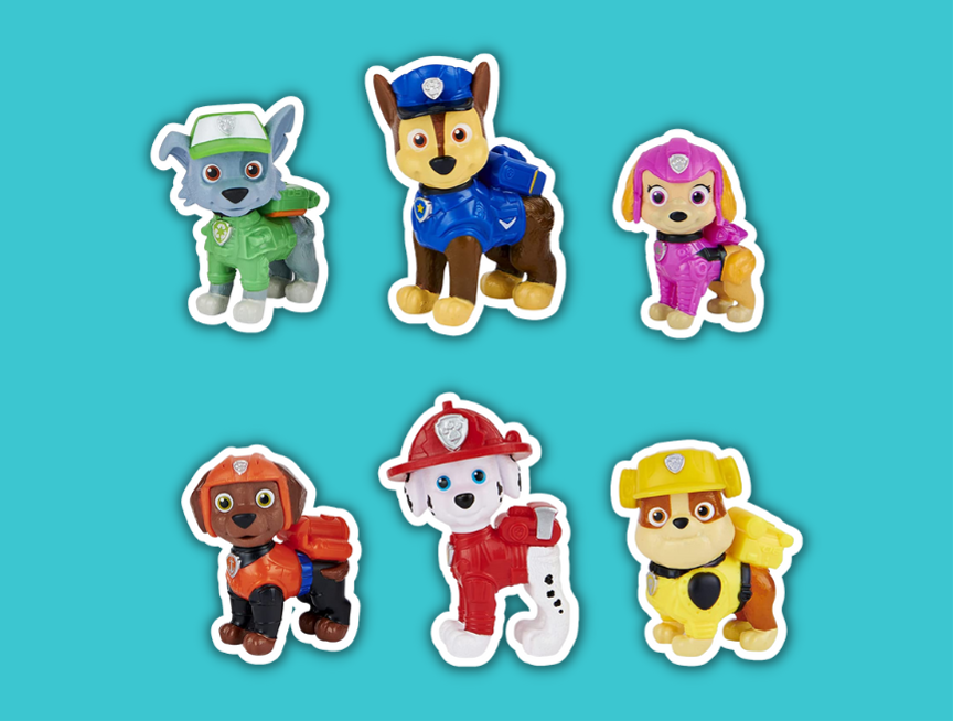 15 PAW Patrol Movie Pups Gift Pack with 6 Collectible Toy Figures