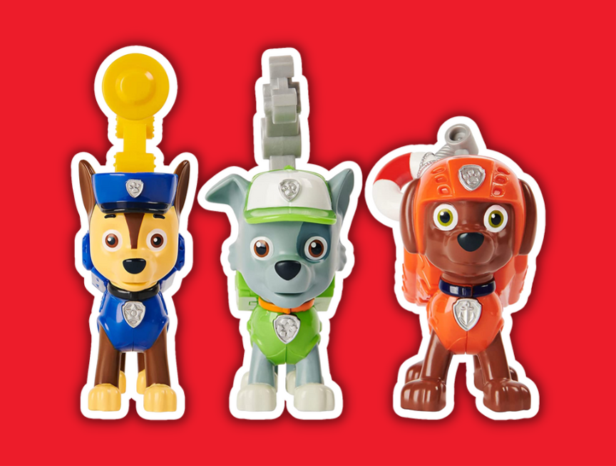 16 PAW Patrol Action Pack Pups Chase Rocky and Zuma 3 Pack of Collectible Figures