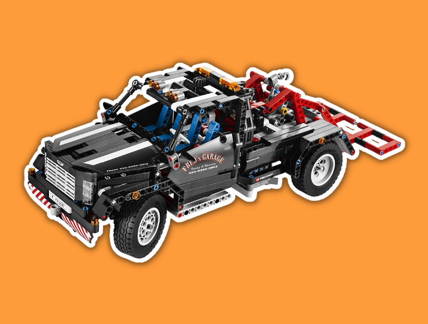 19 LEGO Technic Pick Up Tow Truck 9395