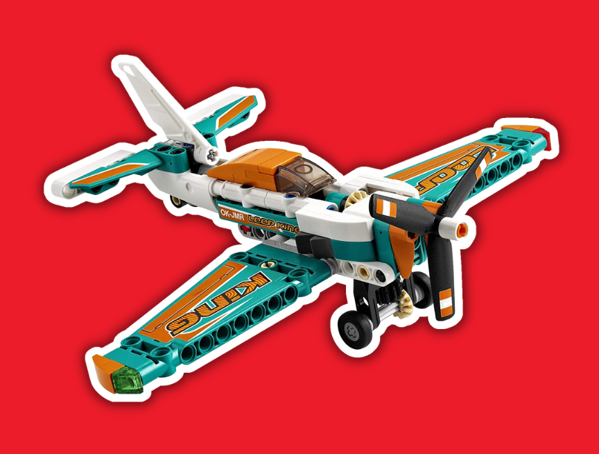 21 LEGO Technic Race Plane 42117