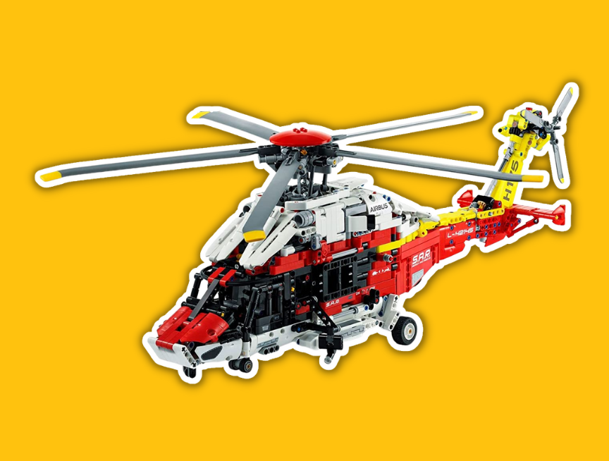 22 LEGO Technic Airbus H175 Rescue Helicopter 42145