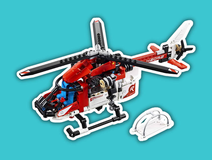 23 LEGO Technic Rescue Helicopter 42092
