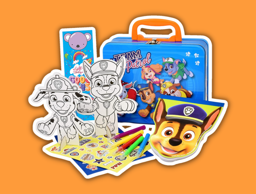 23 PAW Patrol Coloring and Activity Tin Box
