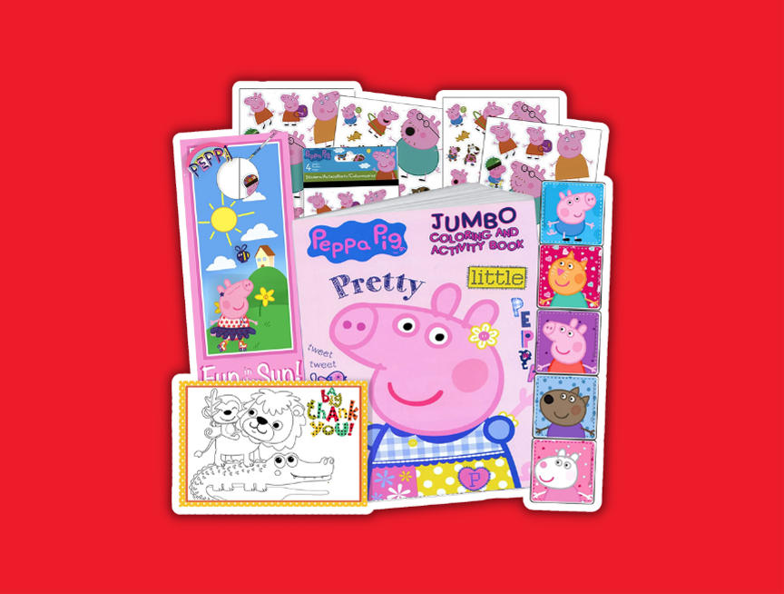25 Peppa Pig Jumbo Coloring and Activity Book