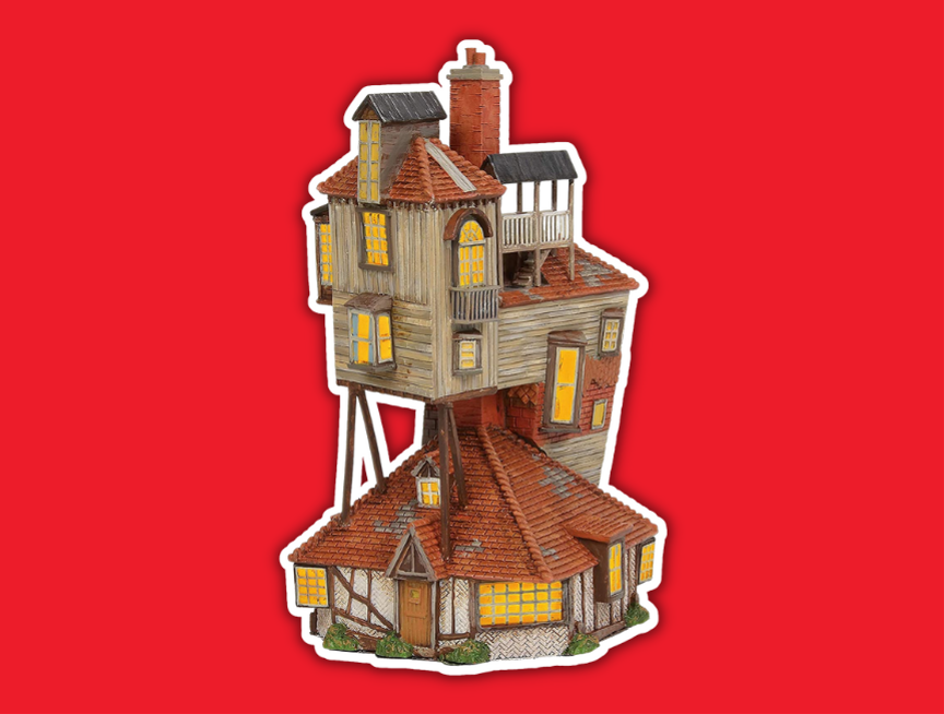 28 Department 56 Harry Potter Village The Burrow Lit Building