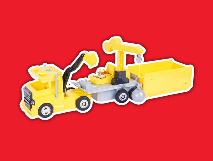 2 PAW Patrol Rubble 2 in 1 Transforming X Treme Truck